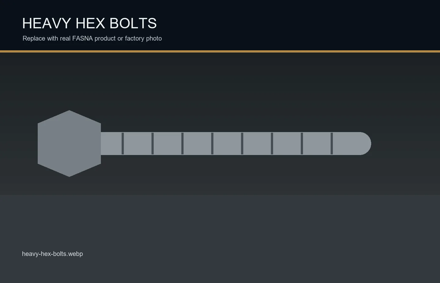 Heavy hex bolts